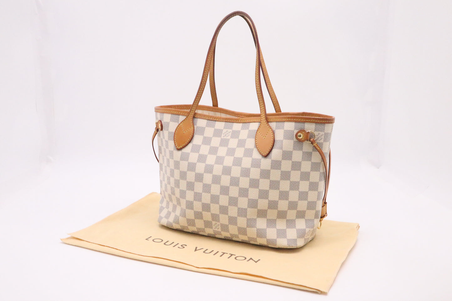 Louis Vuitton Neverfull PM in Damier Azur Canvas