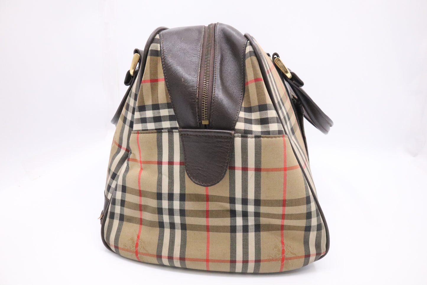 Burberry Haymarket Check Travel Bag in Nova Check Canvas