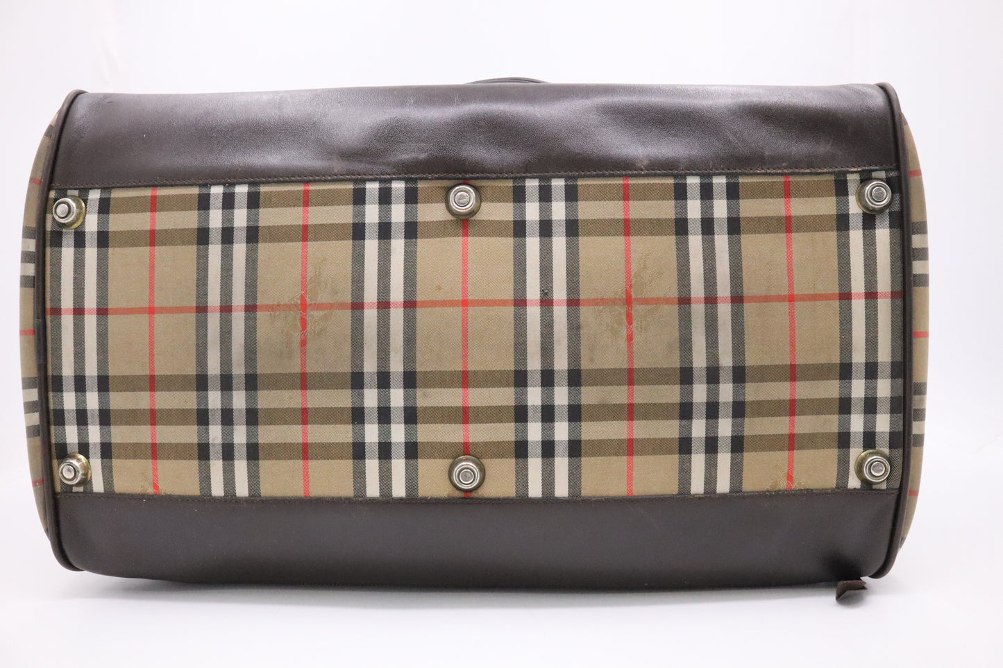 Burberry Haymarket Check Travel Bag in Nova Check Canvas