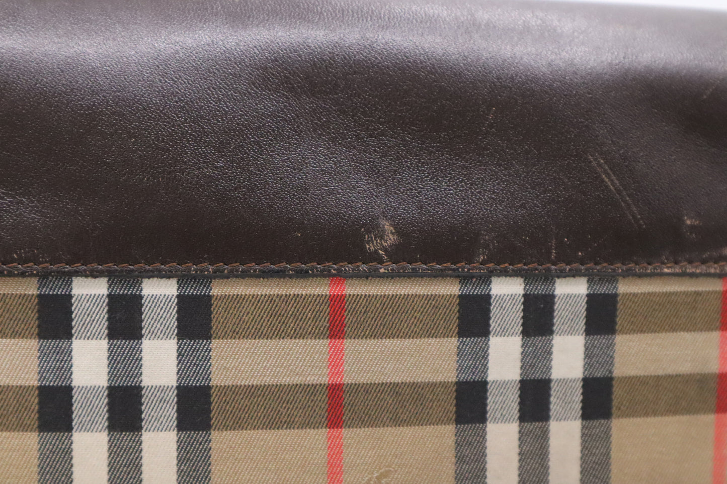 Burberry Haymarket Check Travel Bag in Nova Check Canvas