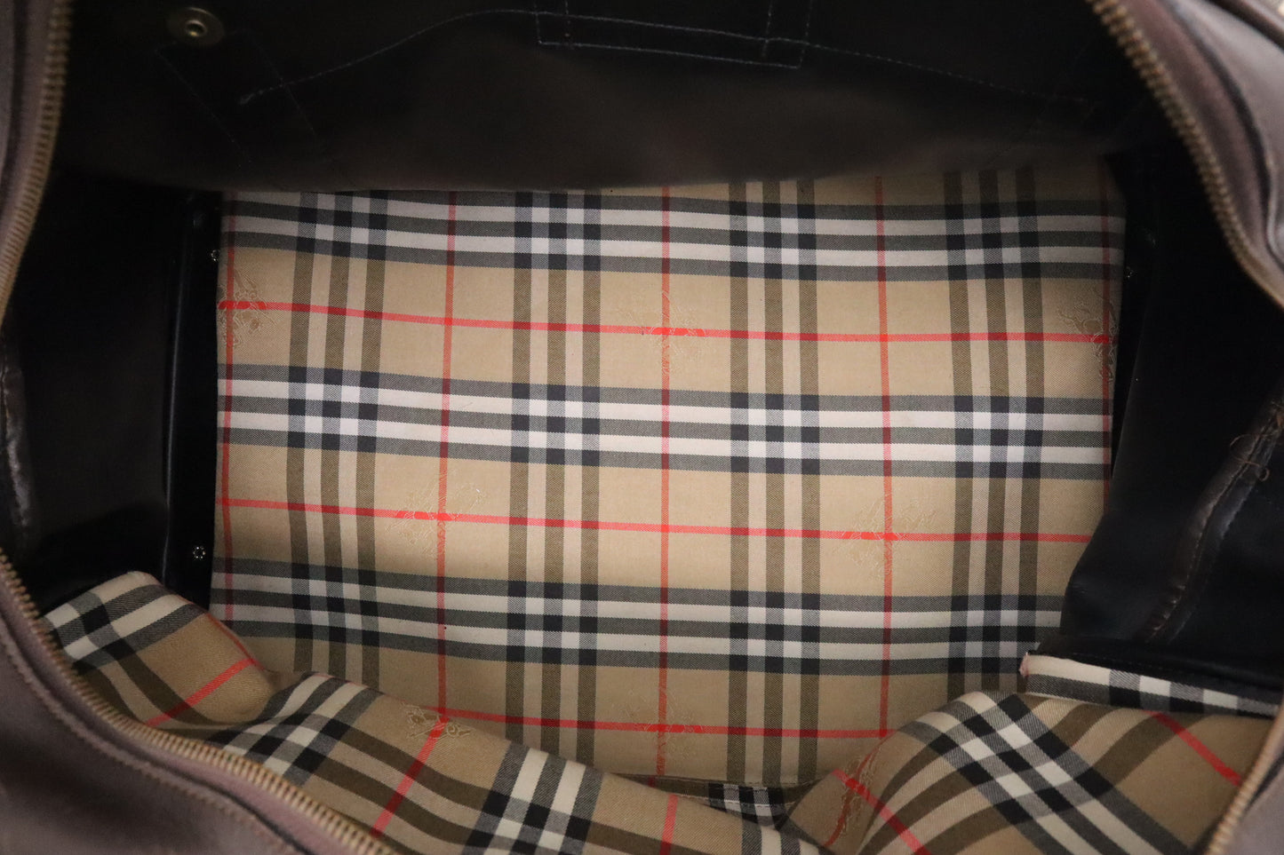 Burberry Haymarket Check Travel Bag in Nova Check Canvas