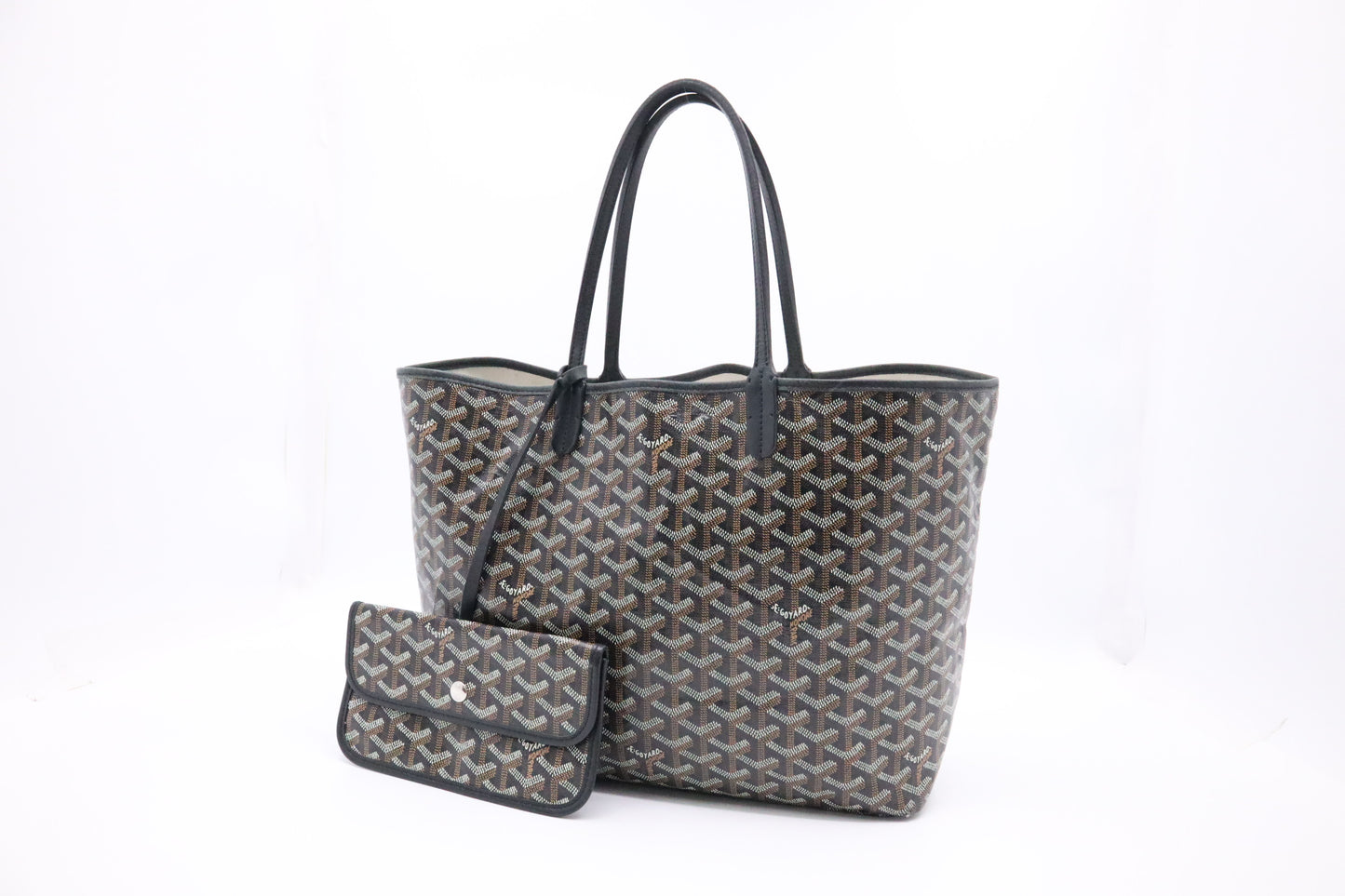 Goyard Saint Louis PM in Black Goyardine Canvas