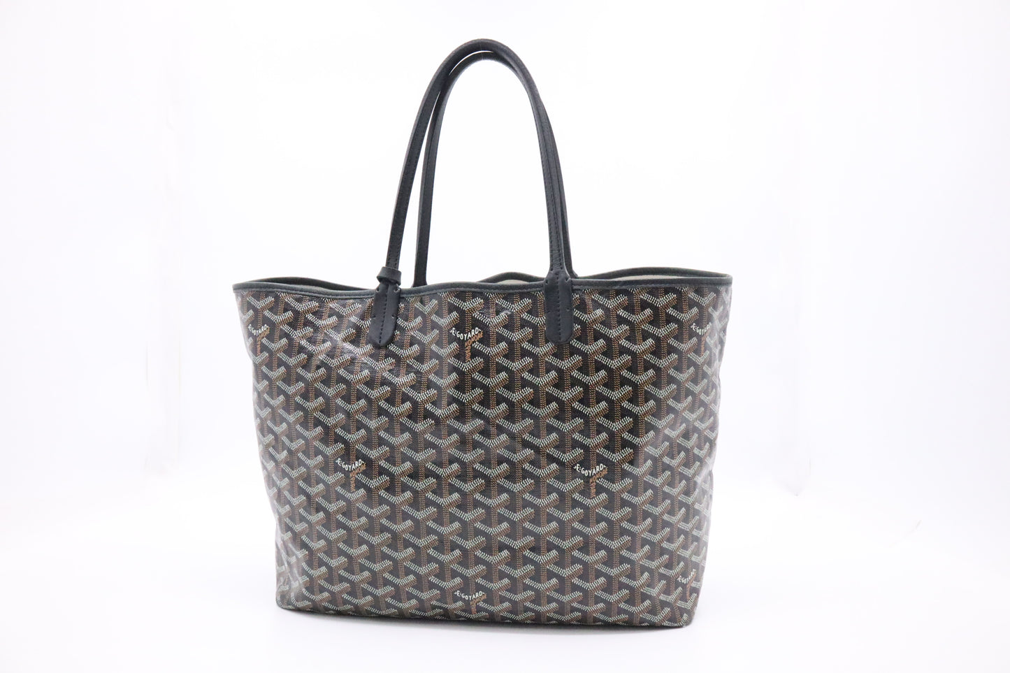 Goyard Saint Louis PM in Black Goyardine Canvas