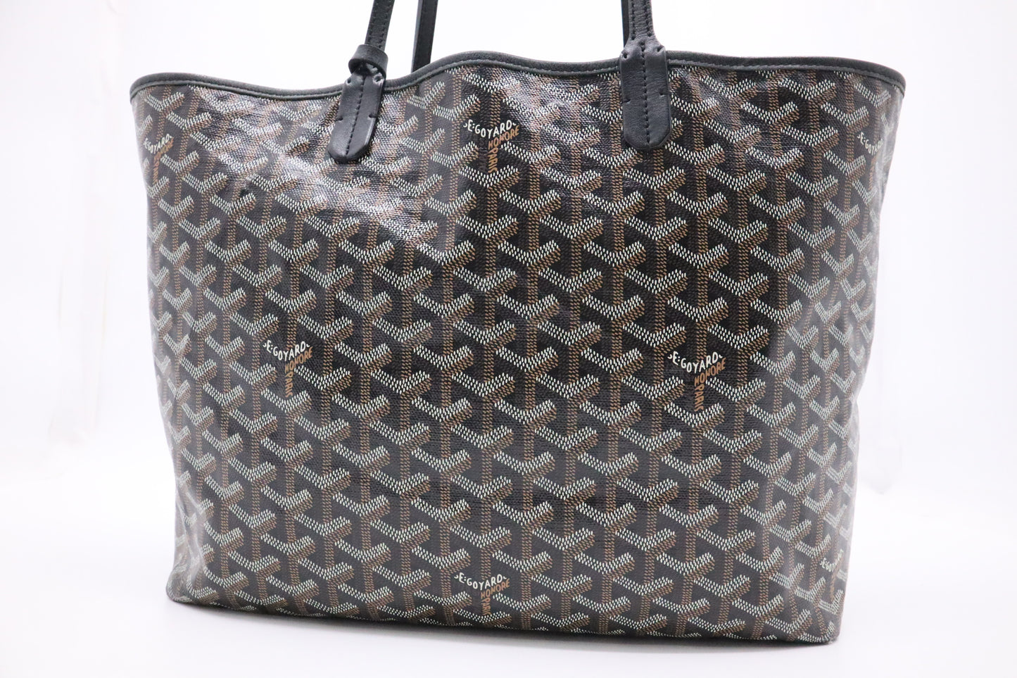 Goyard Saint Louis PM in Black Goyardine Canvas