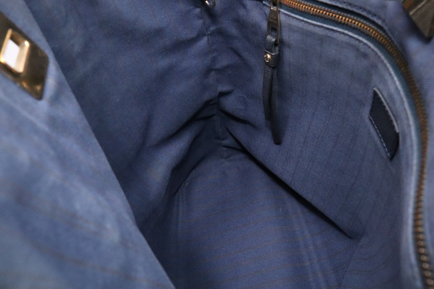Louis Vuitton Citadine in Navy Blue Empreinte Leather