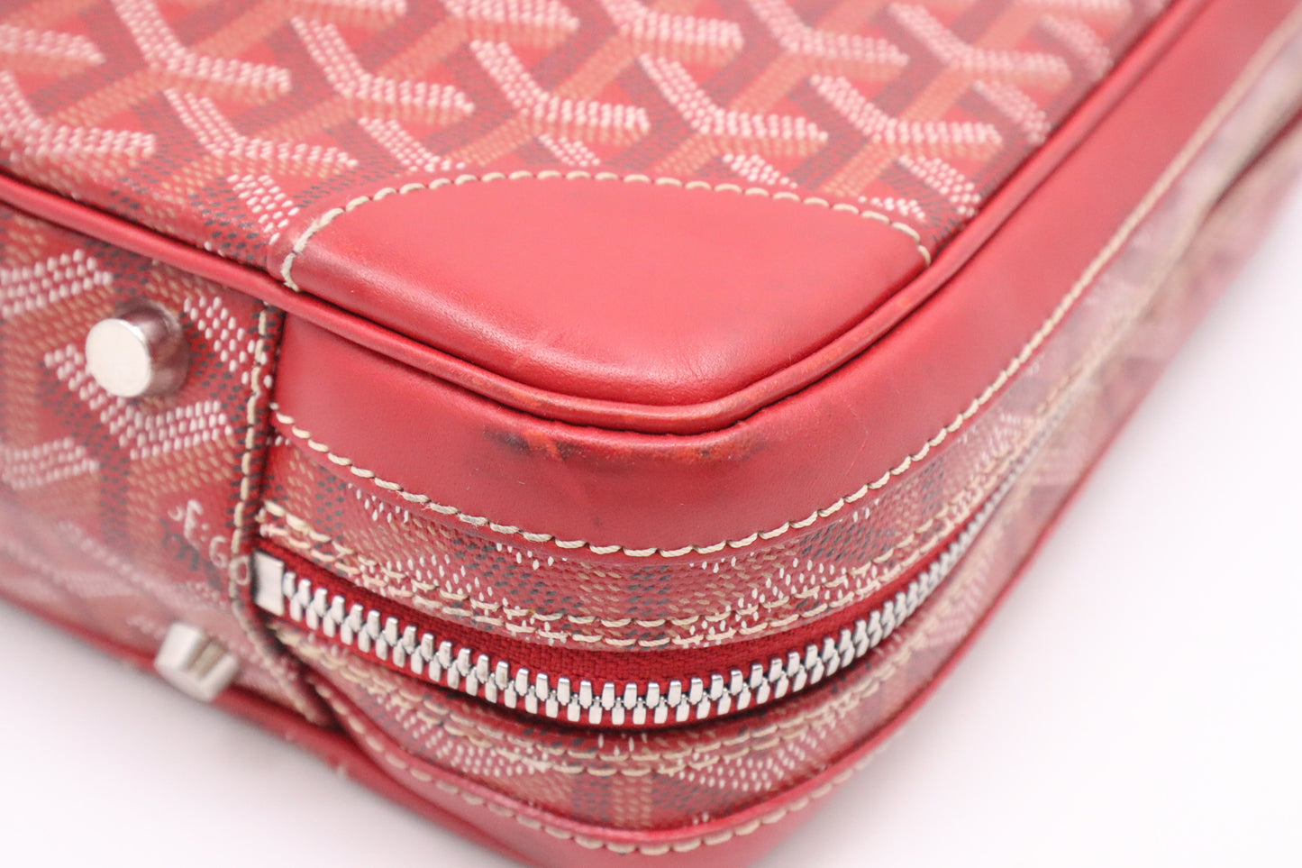 Goyard Ambassade in Red Goyardine Canvas