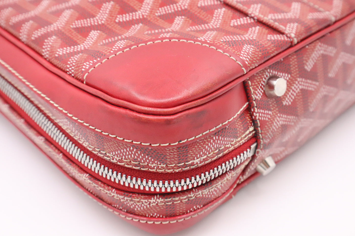 Goyard Ambassade in Red Goyardine Canvas