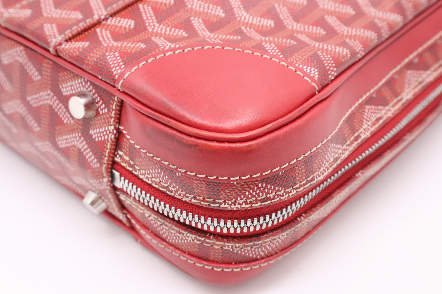 Goyard Ambassade in Red Goyardine Canvas