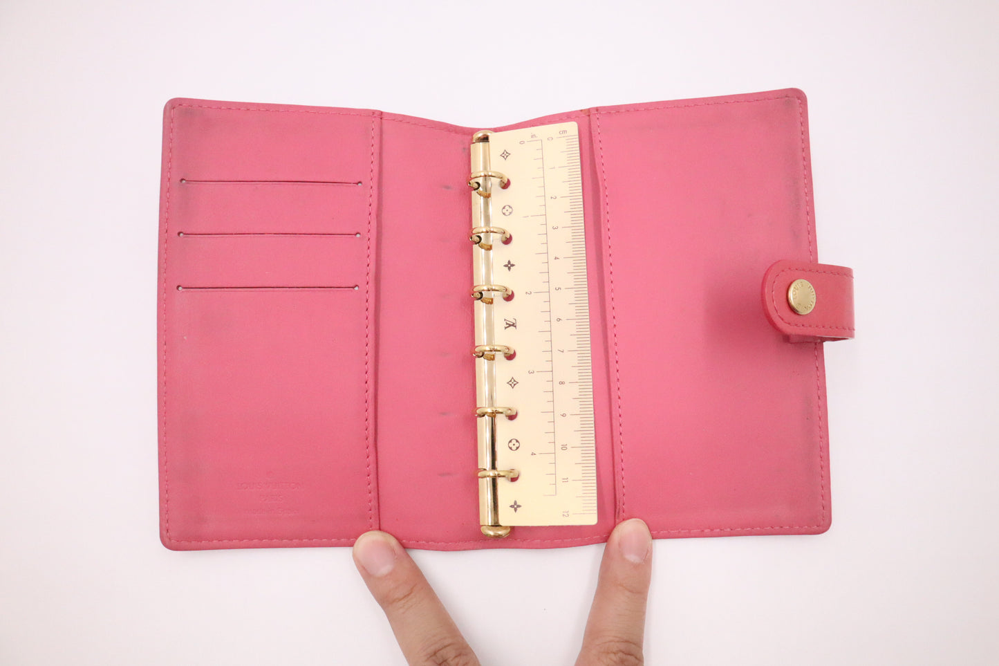 Louis Vuitton Agenda PM in Pink Vernis Leather