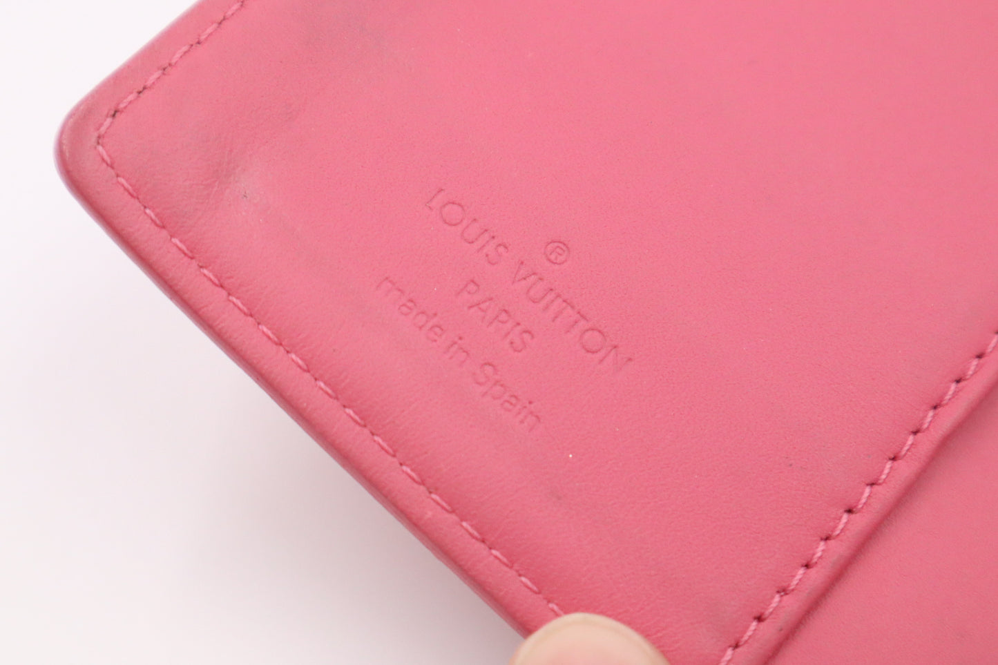 Louis Vuitton Agenda PM in Pink Vernis Leather