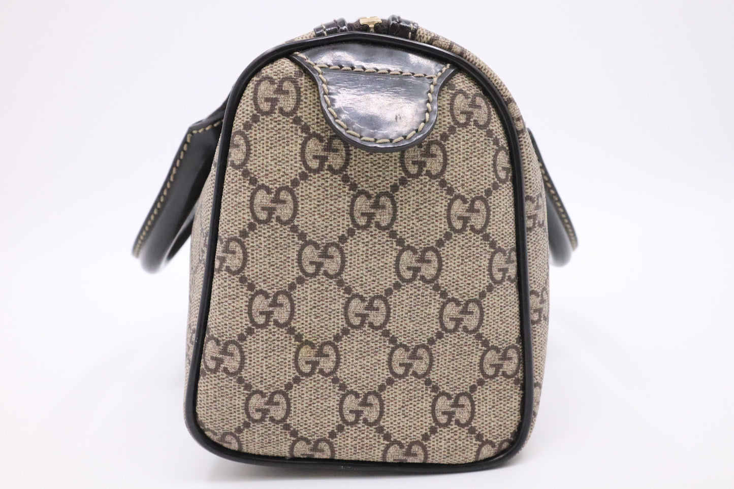 Gucci Small Boston Bag in Roses Tattoo Canvas