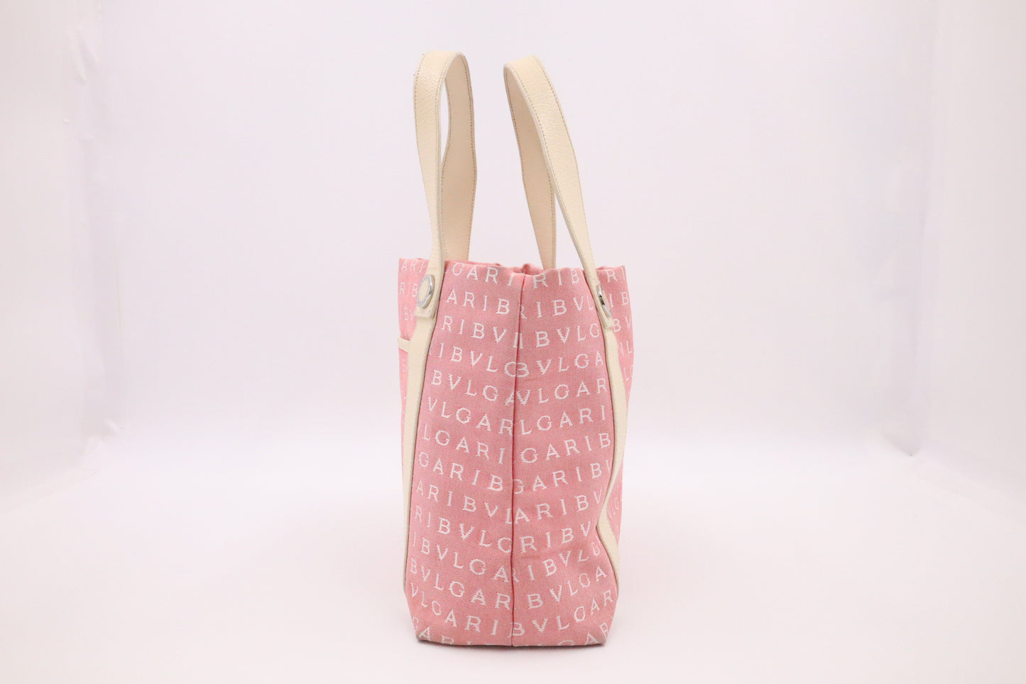 Bvlgari Tote in Pink Canvas