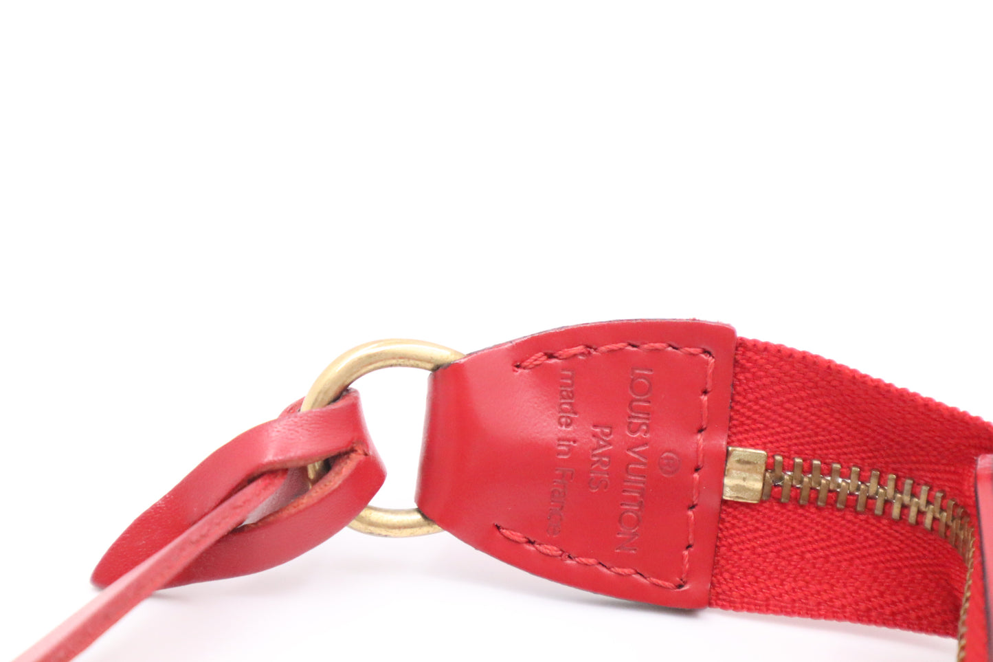 Louis Vuitton Pochette Accessoires in Red Epi Leather