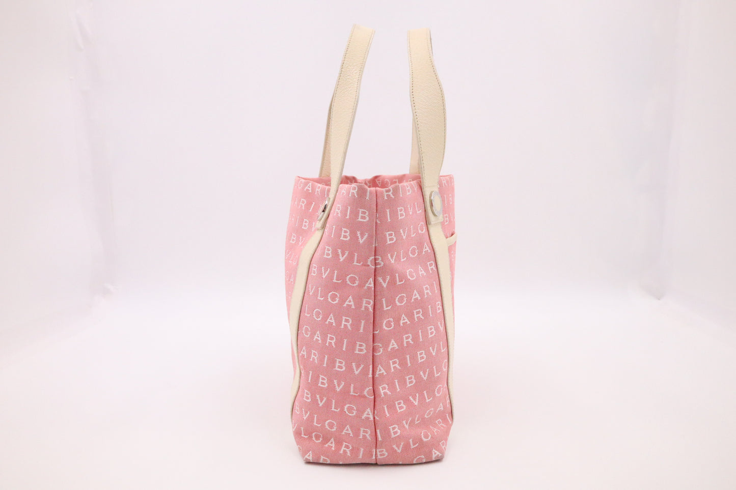 Bvlgari Tote in Pink Canvas