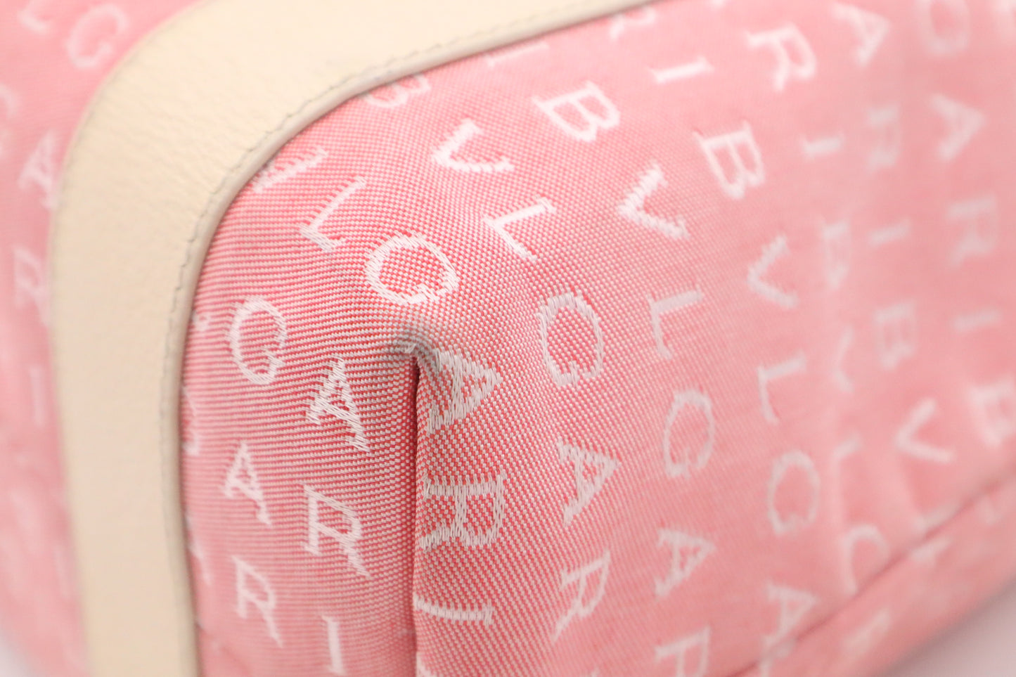 Bvlgari Tote in Pink Canvas