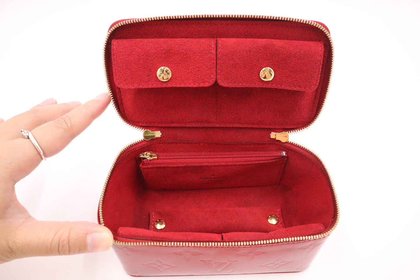 Louis Vuitton Vanity Case in Pomme D'Amour Vernis Leather