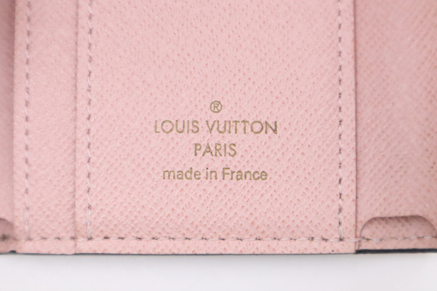 Louis Vuitton Zoe Wallet in Rose Ballerine Pink Leather and Monogram Canvas