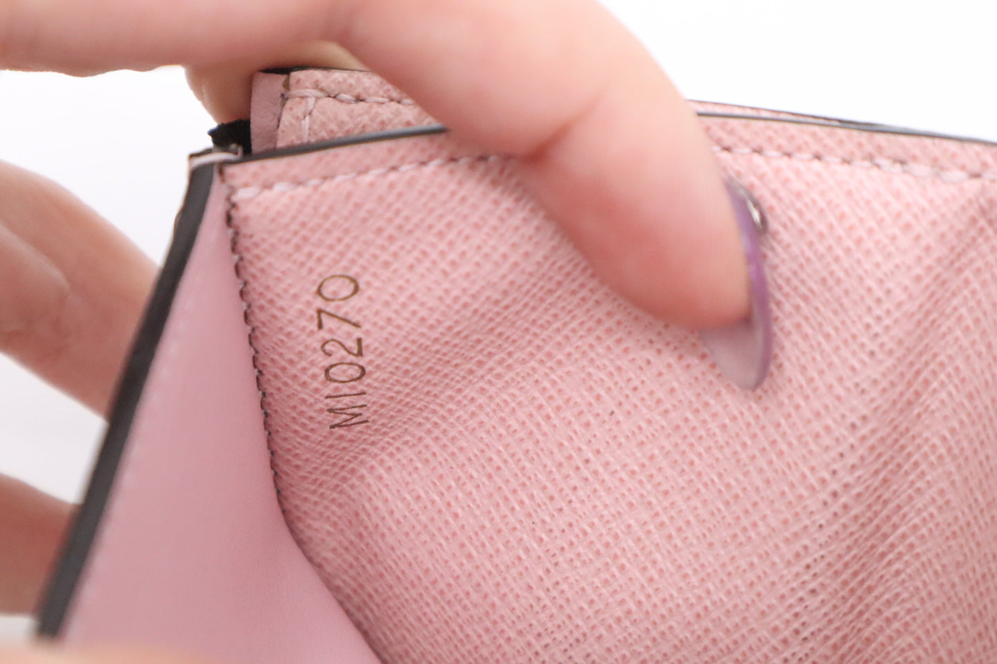 Louis Vuitton Zoe Wallet in Rose Ballerine Pink Leather and Monogram Canvas