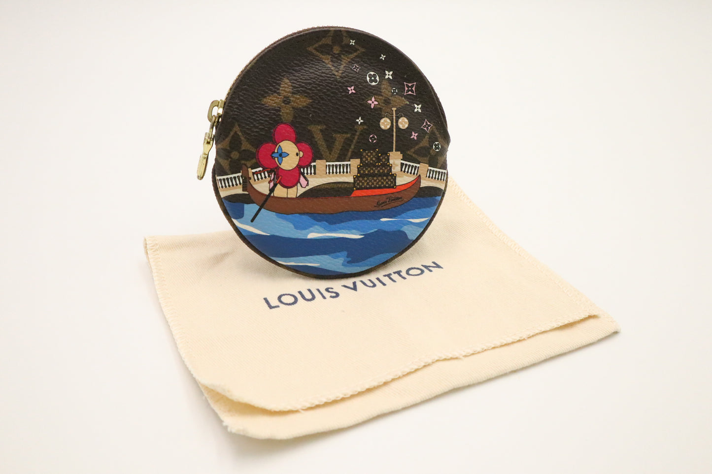 Louis Vuitton Venice Christmas Coin Case in Christmas Monogram Canvas