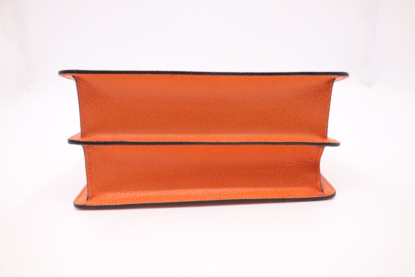 Bvlgari 2-Way Handbag in Orange Leather