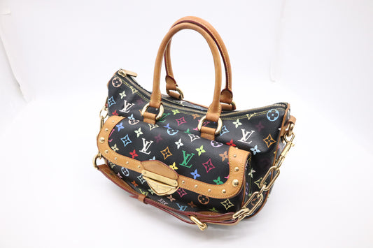 Louis Vuitton Rita in Black Multicolor Monogram Canvas