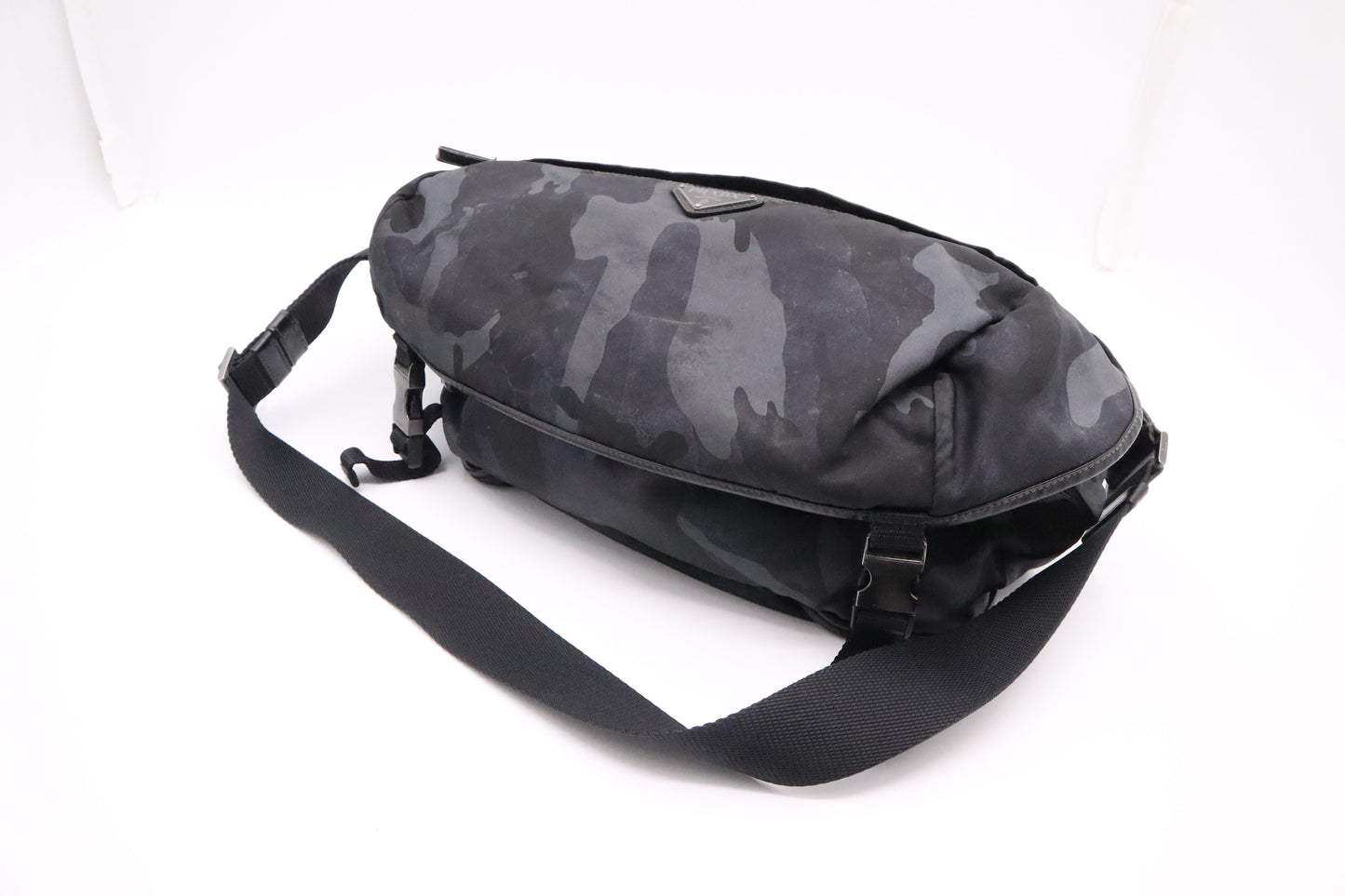 Prada Waist Bag in Black Camouflage Nylon