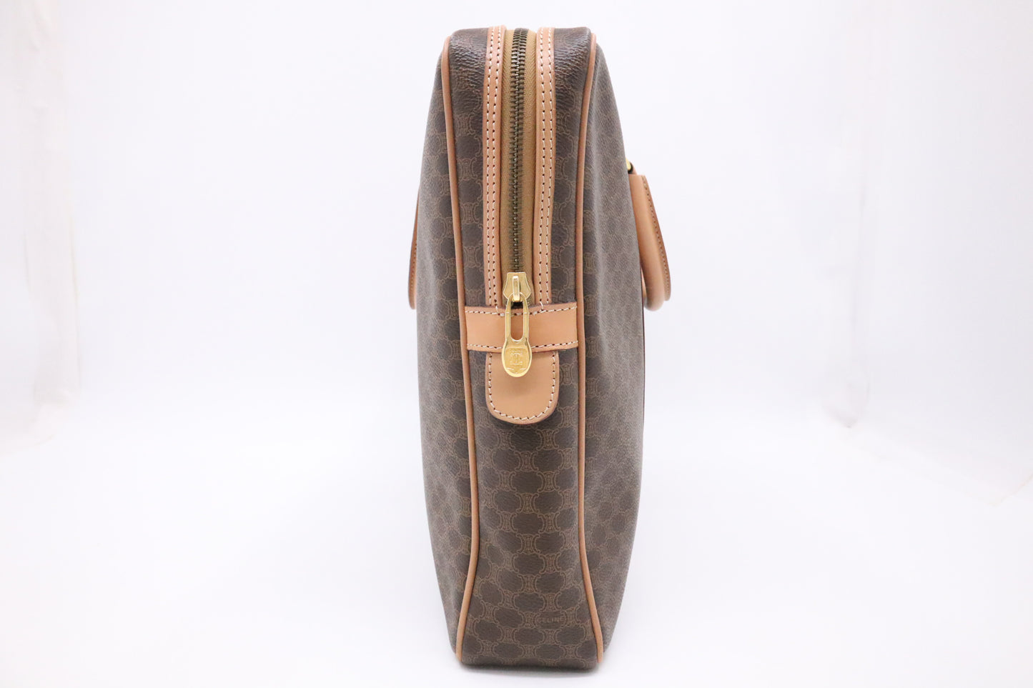 Celine Business Bag in Brown Macadam Canvas