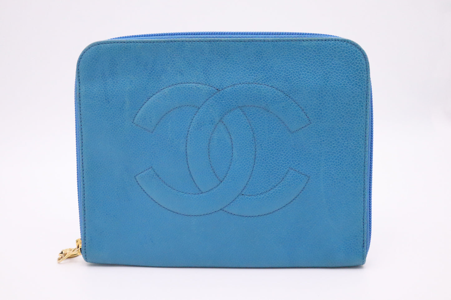 Chanel Clutch in Blue Caviar Leather