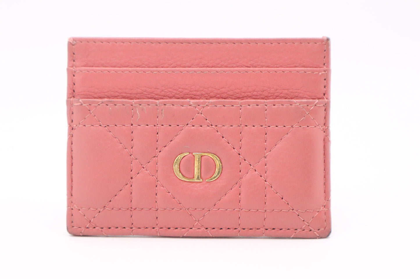 Dior Card Case in Pink Leather