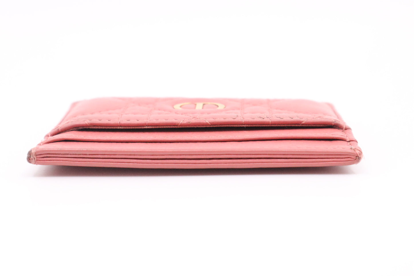 Dior Card Case in Pink Leather