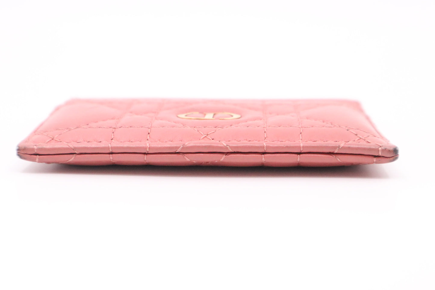 Dior Card Case in Pink Leather