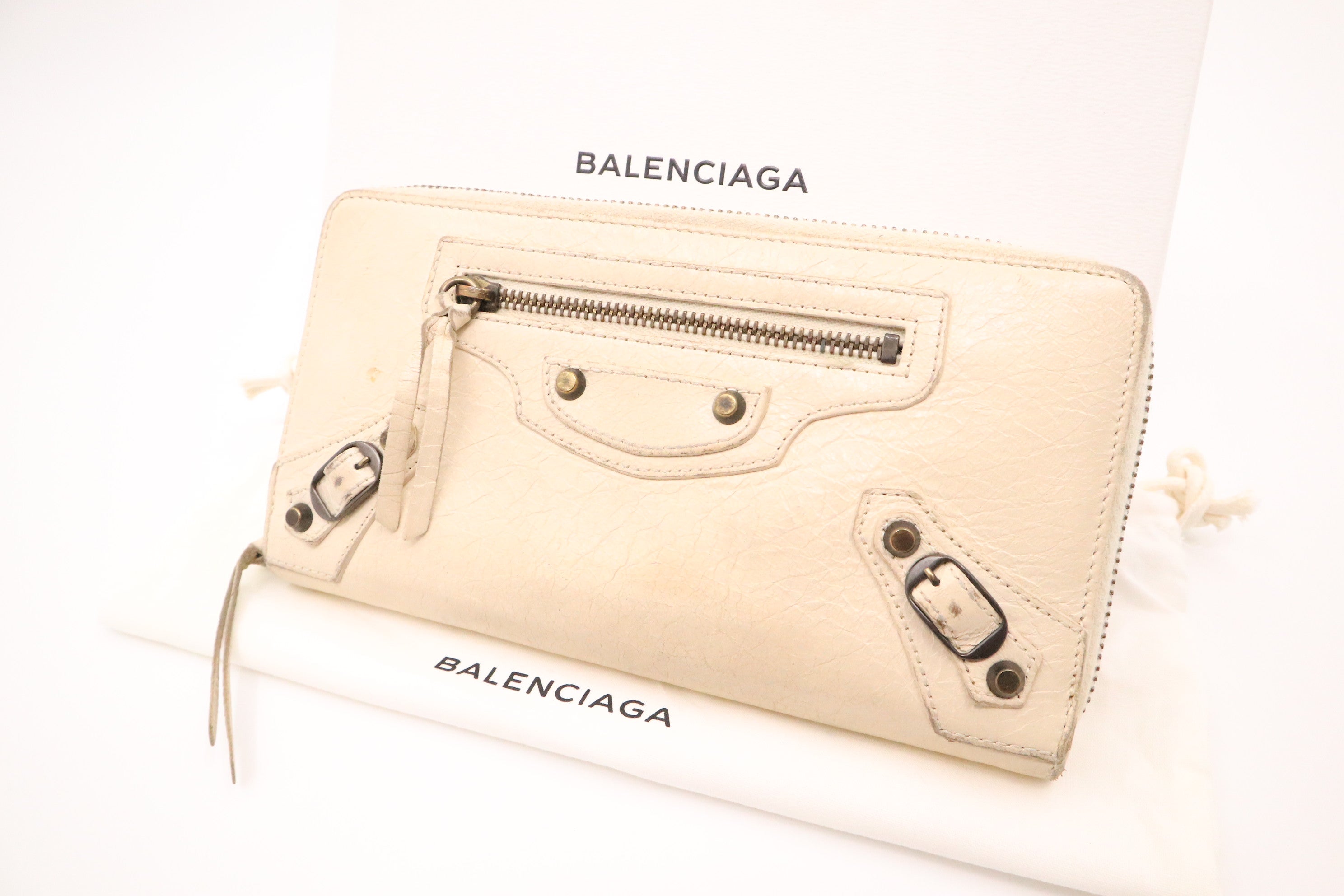 Balenciaga zip around wallet online