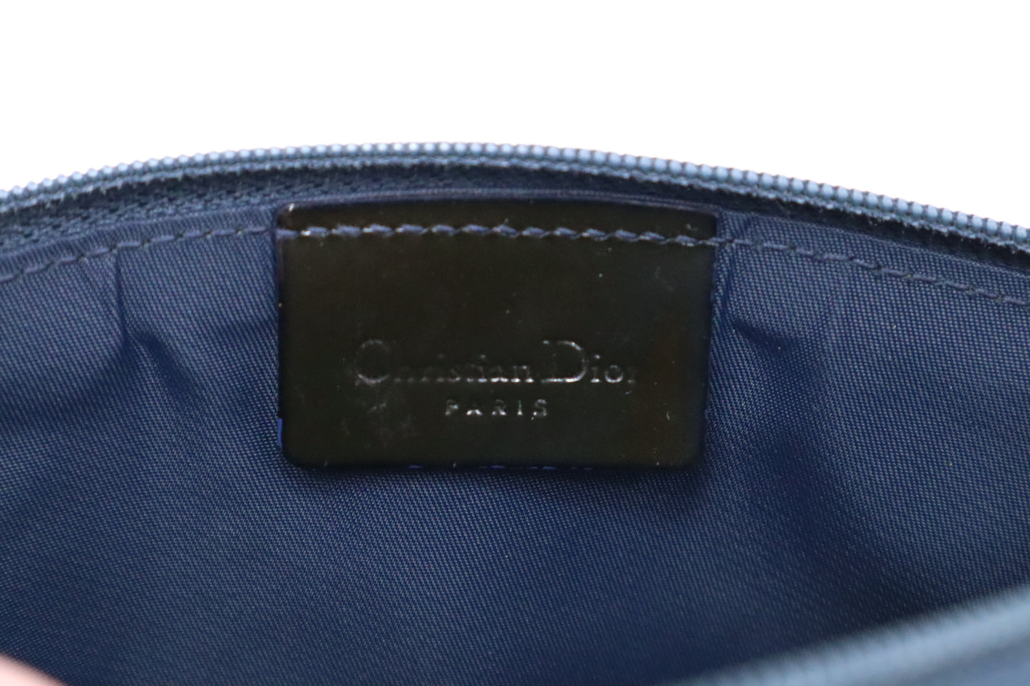 Dior Trotter Pouch in Blue Oblique PVC