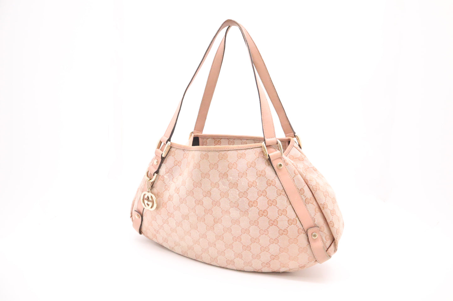 Gucci Pelham Tote in Pink Coated Canvas