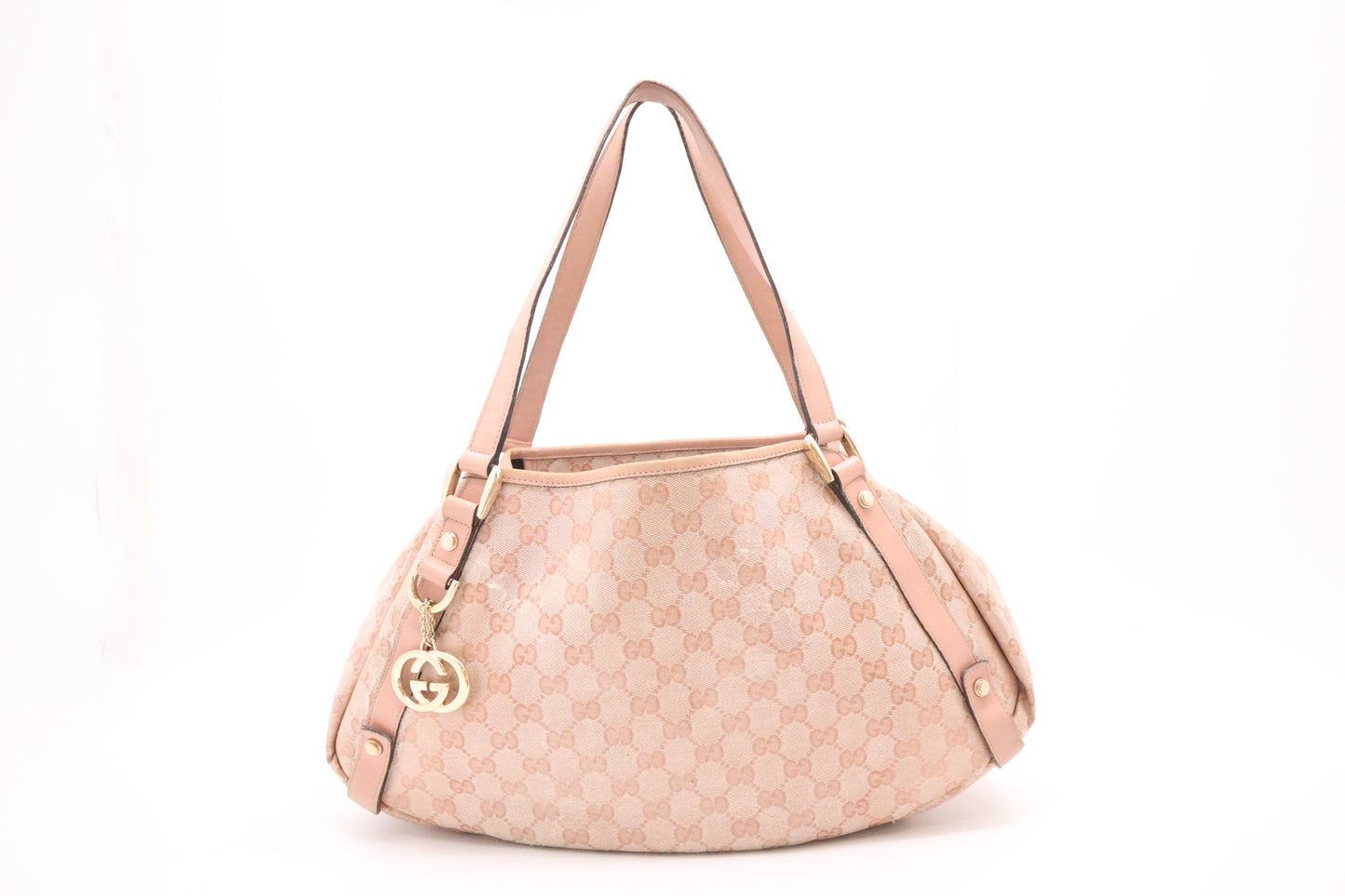 Gucci Pelham Tote in Pink Coated Canvas