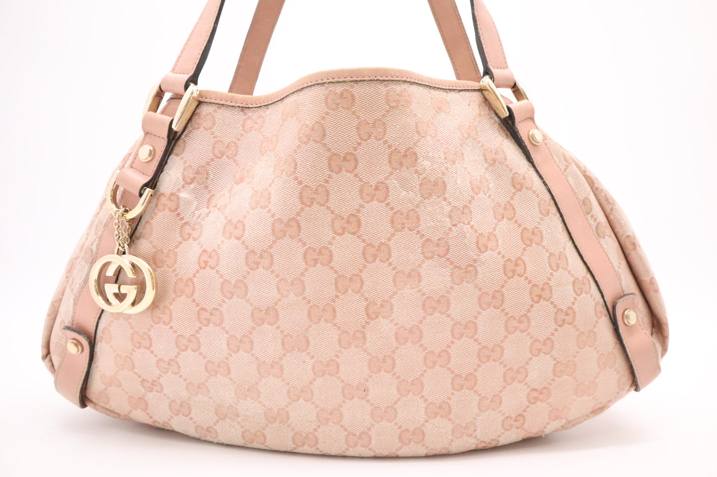 Gucci Pelham Tote in Pink Coated Canvas