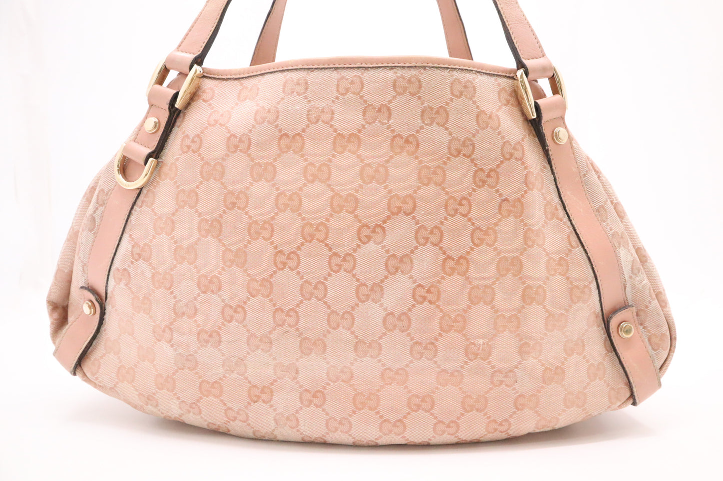 Gucci Pelham Tote in Pink Coated Canvas