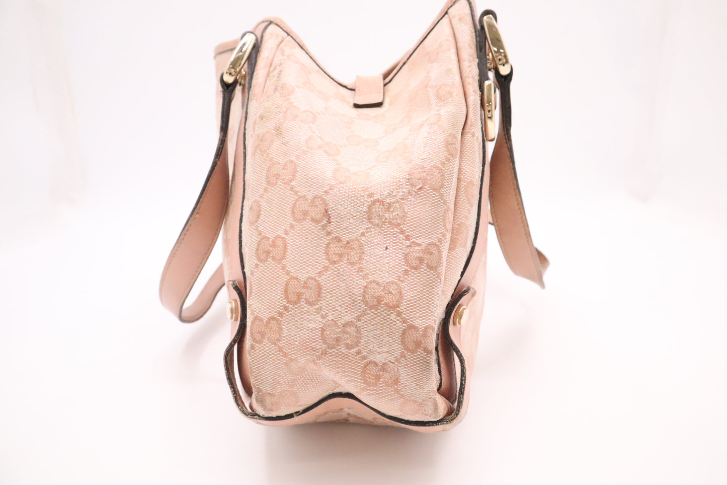 Gucci Pelham Tote in Pink Coated Canvas