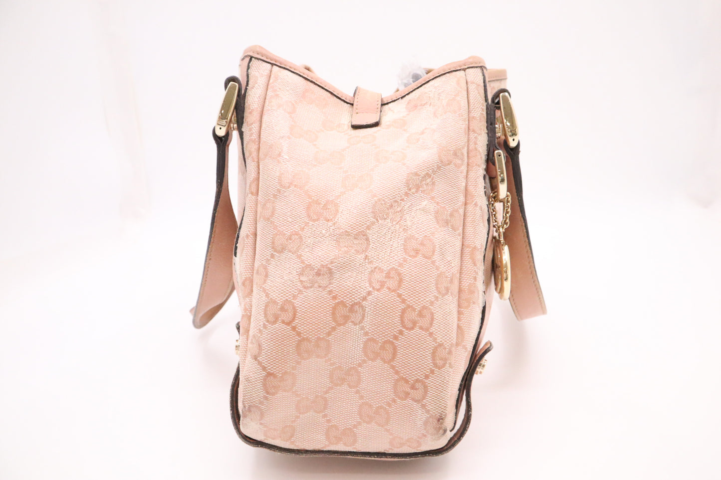 Gucci Pelham Tote in Pink Coated Canvas