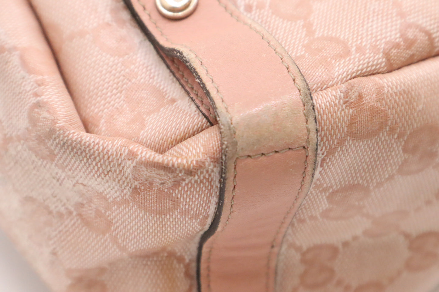 Gucci Pelham Tote in Pink Coated Canvas