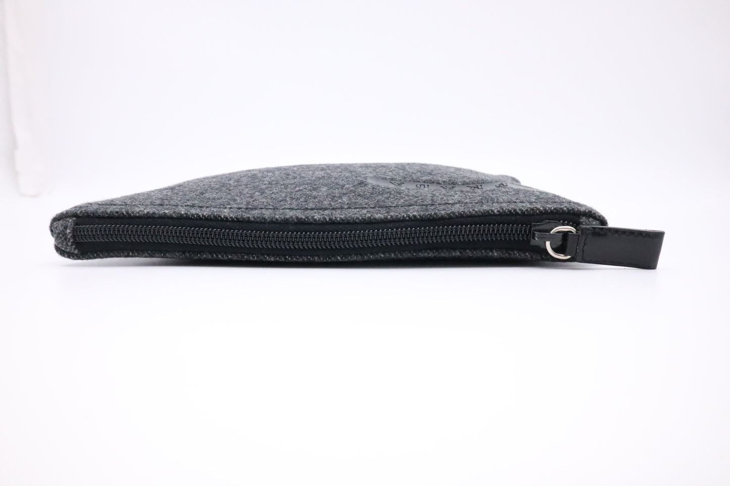 Prada Pouch in Gray Felt