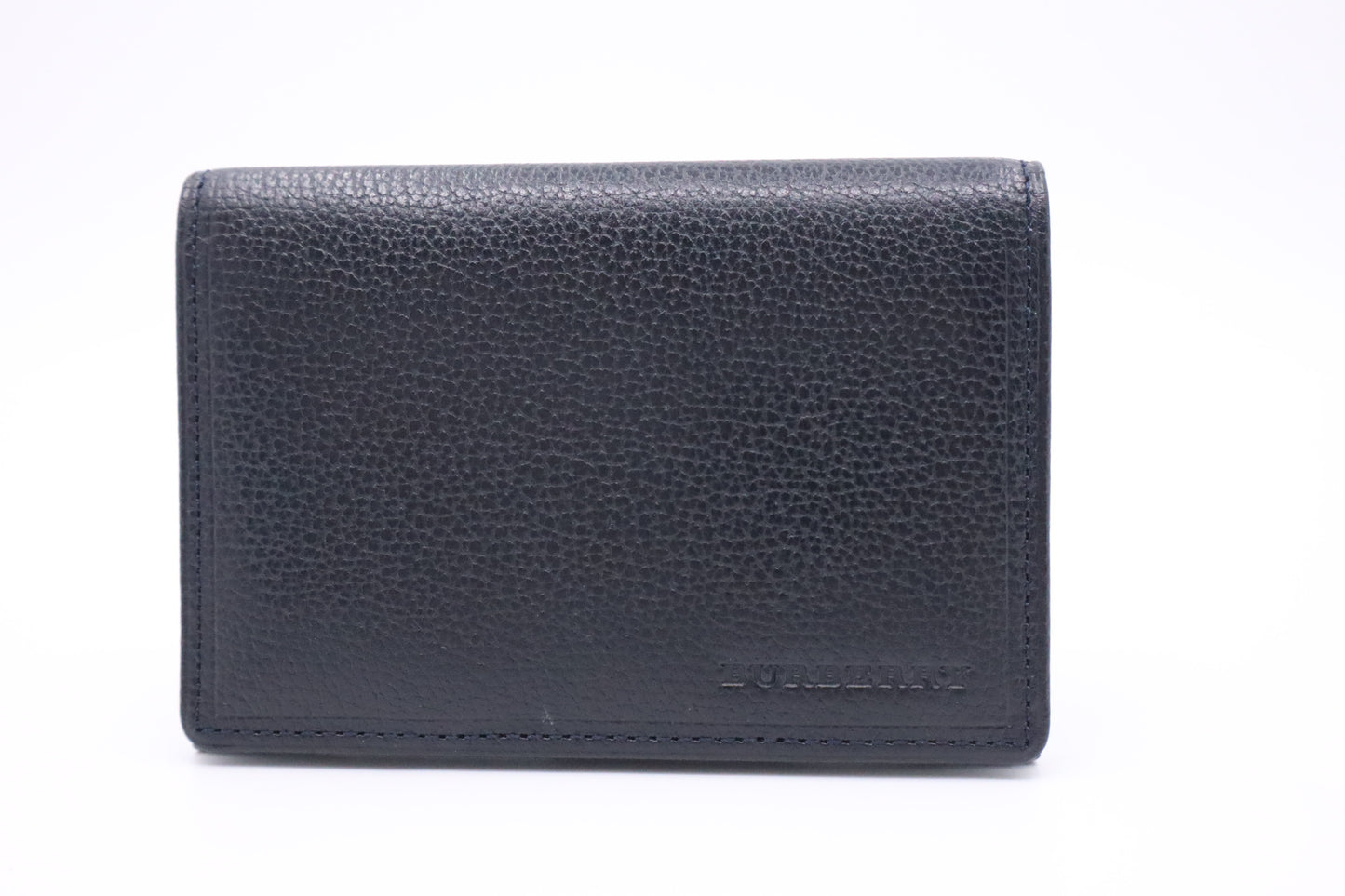 Burberry Card Case in Navy Blue Leather