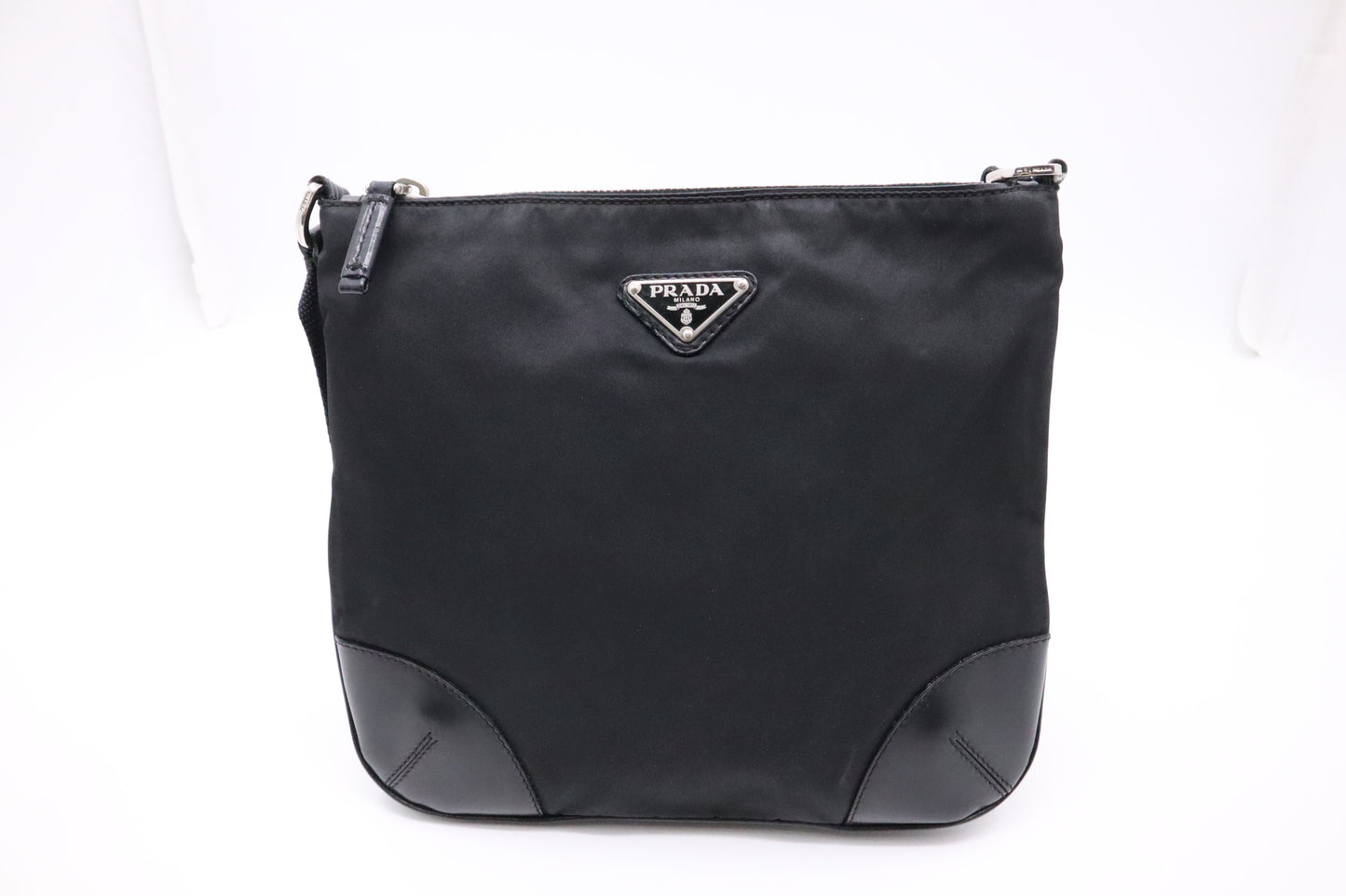 Prada Square Crossbody in Black Nylon