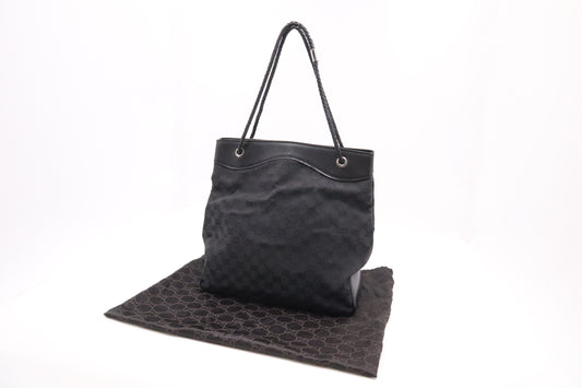 Gucci Gifford Tote Bag in Black GG Canvas