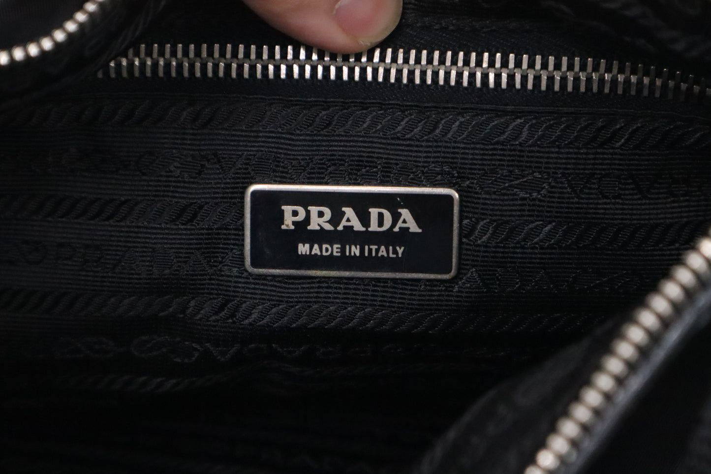 Prada Square Crossbody in Black Nylon