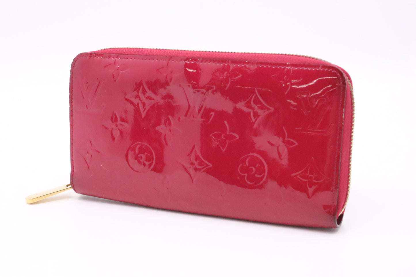 Louis Vuitton Long Zippy Wallet in Indian Rose Vernis Leather