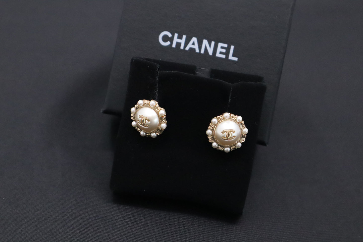 Chanel Pearl Stud Earrings
