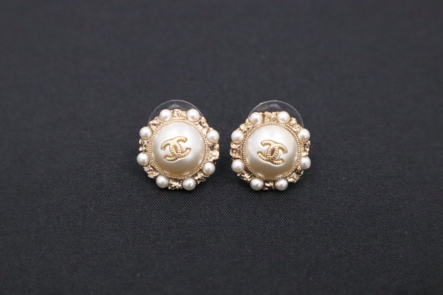 Chanel Pearl Stud Earrings