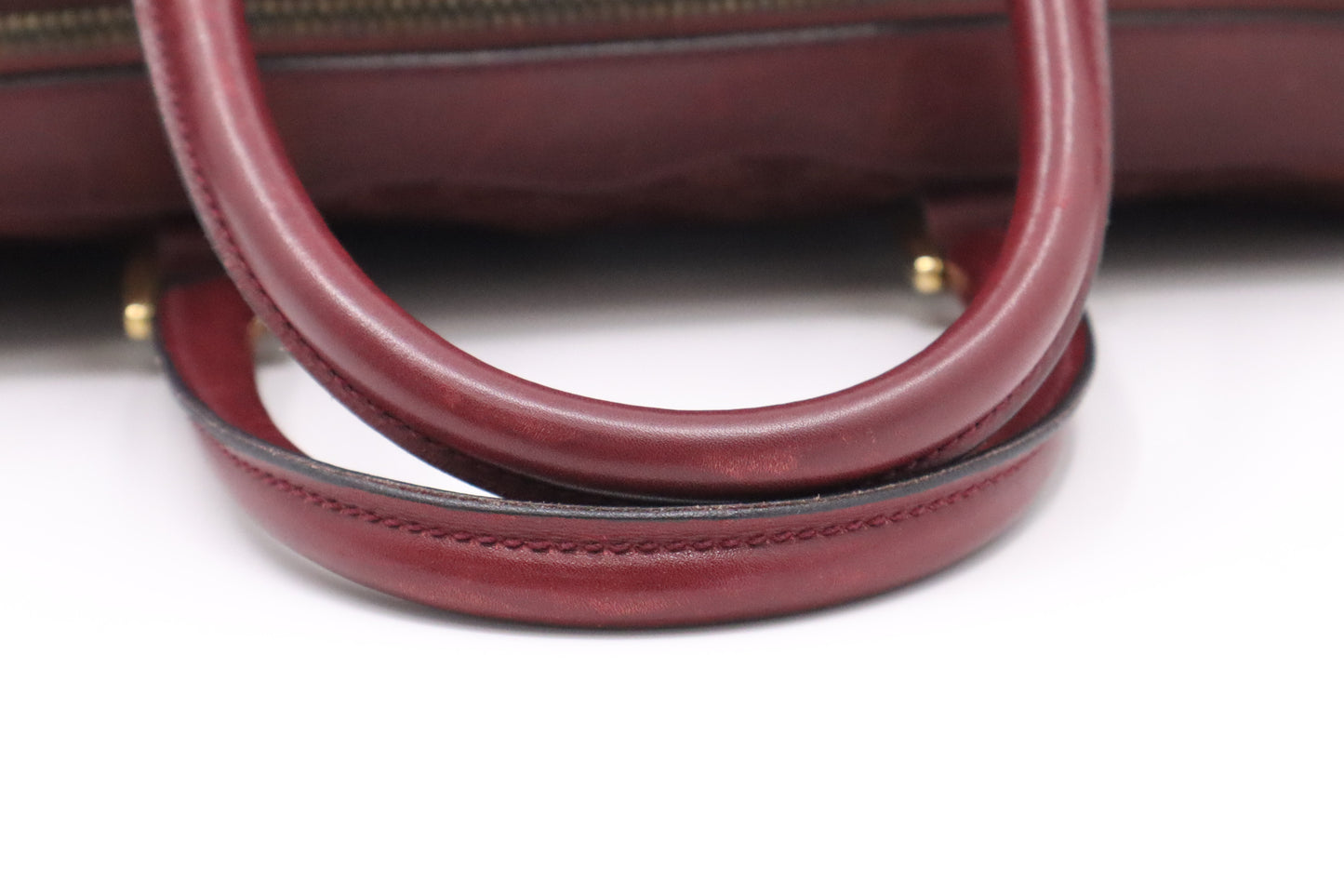 Gucci Boston Bag in Burgundy GG Suede