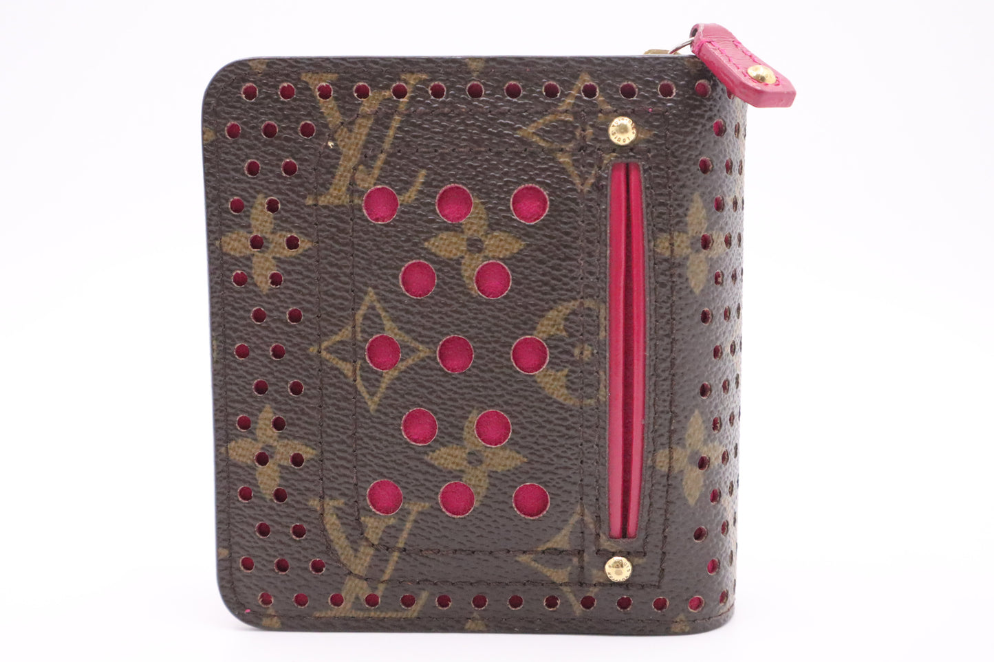 Louis Vuitton Compact Zippy in Perforated Monogram Canvas